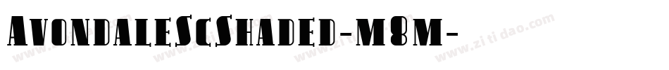AvondaleScShaded-m8m字体转换