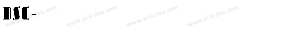 DSC字体转换