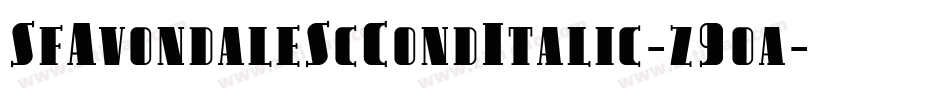 SfAvondaleScCondItalic-z9oa字体转换 SfAvondaleScCondItalic-z9oa字体转换