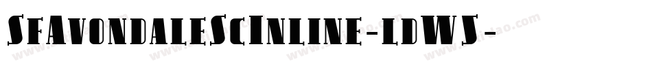 SfAvondaleScInline-ldW5字体转换