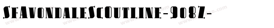 SfAvondaleScOutline-9o8Z字体转换