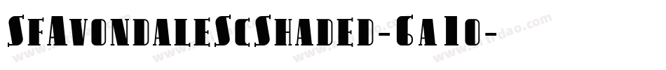 SfAvondaleScShaded-6a1o字体转换