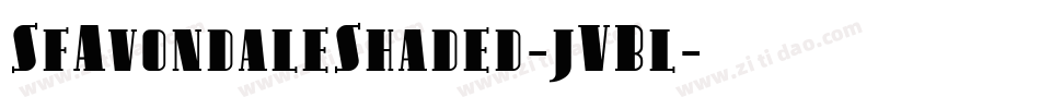 SfAvondaleShaded-jVBl字体转换