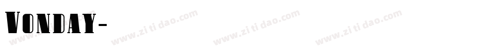 Vonday字体转换