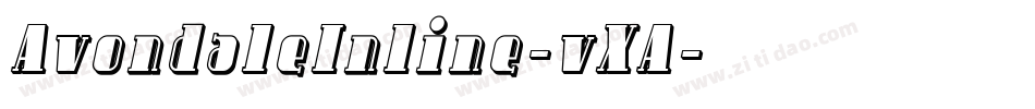 AvondaleInline-vXA字体转换