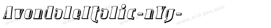 AvondaleItalic-nYg字体转换