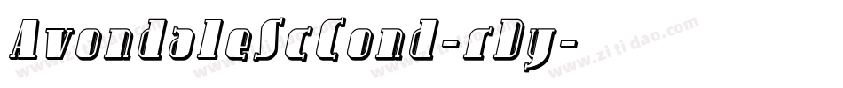 AvondaleScCond-rDy字体转换