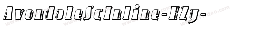 AvondaleScInline-KZy字体转换