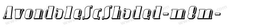 AvondaleScShaded-m8m字体转换