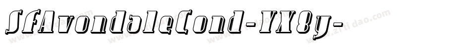 SfAvondaleCond-YX8y字体转换