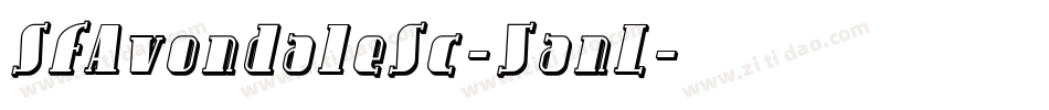 SfAvondaleSc-5anL字体转换