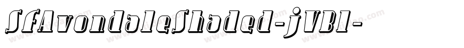 SfAvondaleShaded-jVBl字体转换