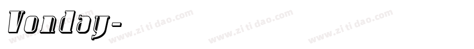 Vonday字体转换