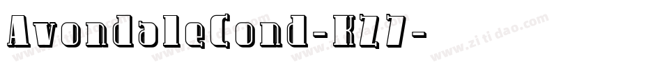 AvondaleCond-KZ7字体转换