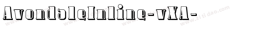 AvondaleInline-vXA字体转换
