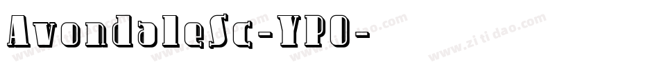 AvondaleSc-YPO字体转换