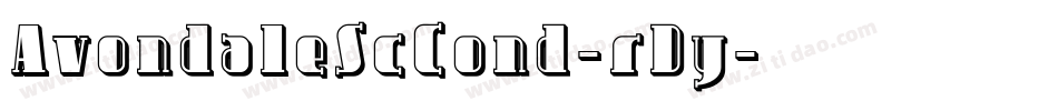 AvondaleScCond-rDy字体转换
