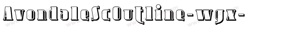 AvondaleScOutline-wgx字体转换