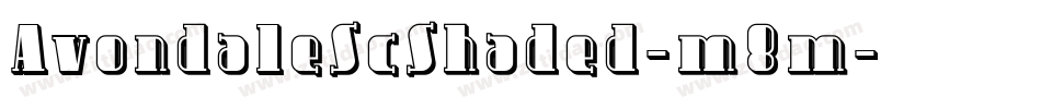AvondaleScShaded-m8m字体转换