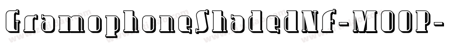 GramophoneShadedNf-MOOP字体转换