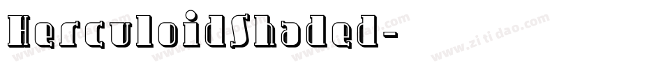 HerculoidShaded字体转换