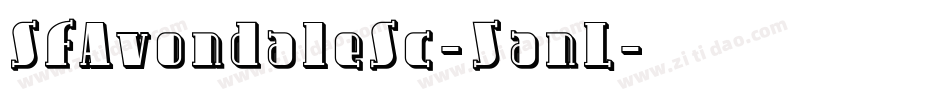 SfAvondaleSc-5anL字体转换
