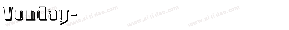 Vonday字体转换