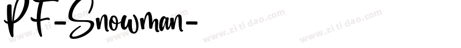 PF-Snowman字体转换