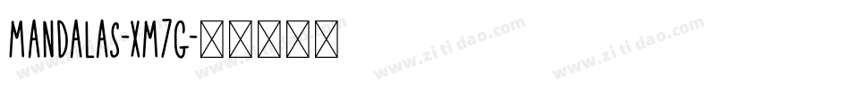 Mandalas-Xm7g字体转换
