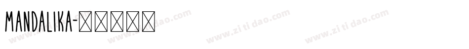 Mandalika字体转换