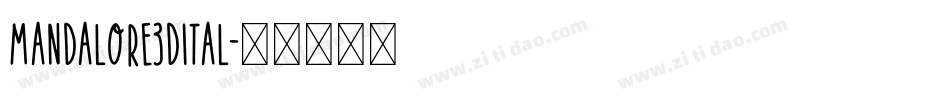 mandalore3dital字体转换