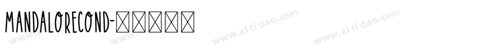 mandalorecond字体转换