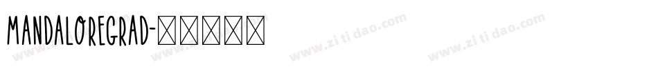 mandaloregrad字体转换