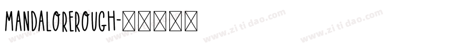 mandalorerough字体转换