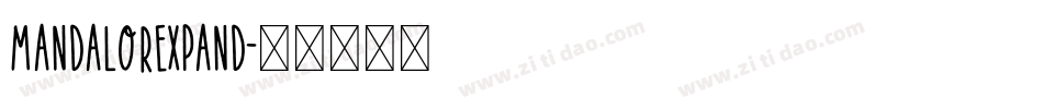 mandalorexpand字体转换