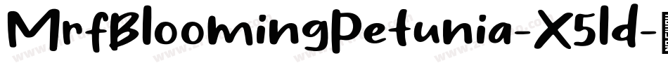 MrfBloomingPetunia-X5ld字体转换