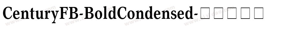 CenturyFB-BoldCondensed字体转换