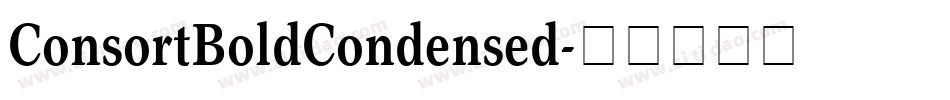 ConsortBoldCondensed字体转换