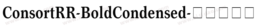 ConsortRR-BoldCondensed字体转换