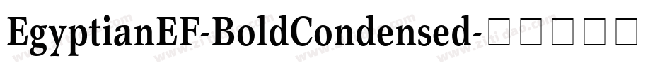 EgyptianEF-BoldCondensed字体转换