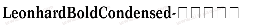 LeonhardBoldCondensed字体转换