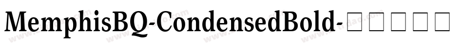 MemphisBQ-CondensedBold字体转换