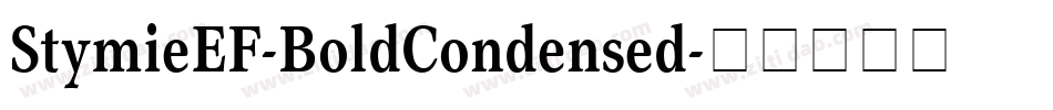 StymieEF-BoldCondensed字体转换