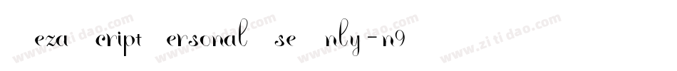 GezaScriptPersonalUseOnly-n9LV字体转换