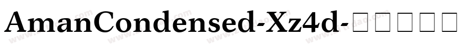 AmanCondensed-Xz4d字体转换