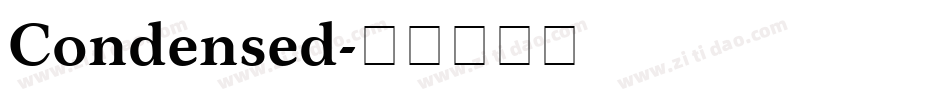 Condensed字体转换