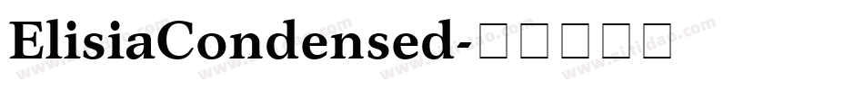 ElisiaCondensed字体转换