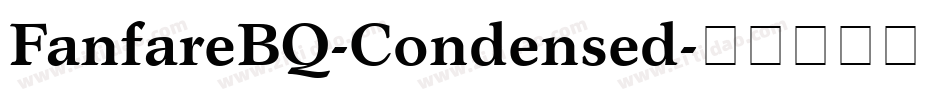 FanfareBQ-Condensed字体转换