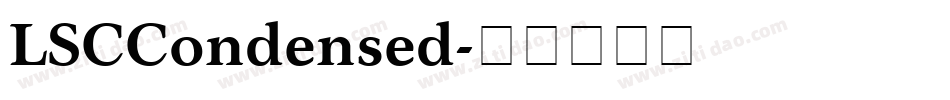 LSCCondensed字体转换