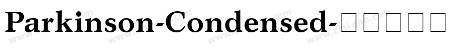Parkinson-Condensed字体转换